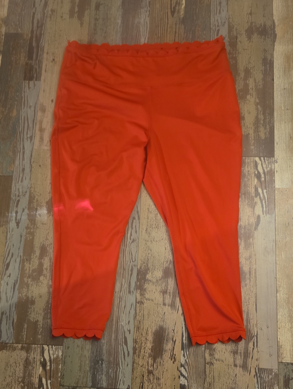 Women's Crown & Ivy Sport Athletic Capris Leggings Size‎ XXL Red